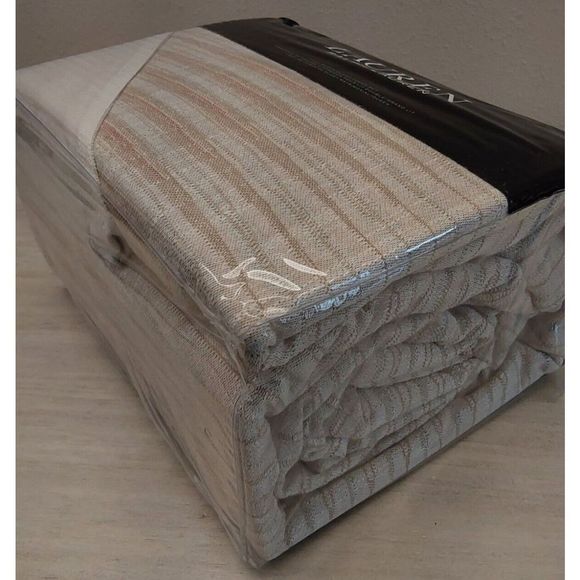 Ralph Lauren MASON GEO STRIPE Cream Multi Cotton Full Queen Duvet Cover Set - Picture 3 of 10